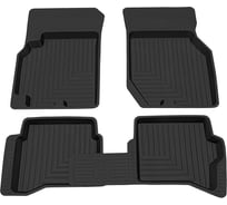 Салонный резиновый коврик REZKON для Nissan Almera Classiс 06-12 черный 1025005100