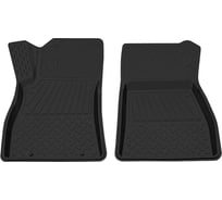 Салонный резиновый коврик REZKON для Nissan Juke 11-19 передний ряд сидений, черный 1525010100