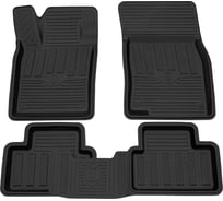 Салонный резиновый коврик REZKON для Nissan Qashqai 14-Н.В. черный 1025020200