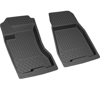 Салонный резиновый коврик REZKON для Nissan X-Trail 07-15 передний ряд сидений, черный 1525035100