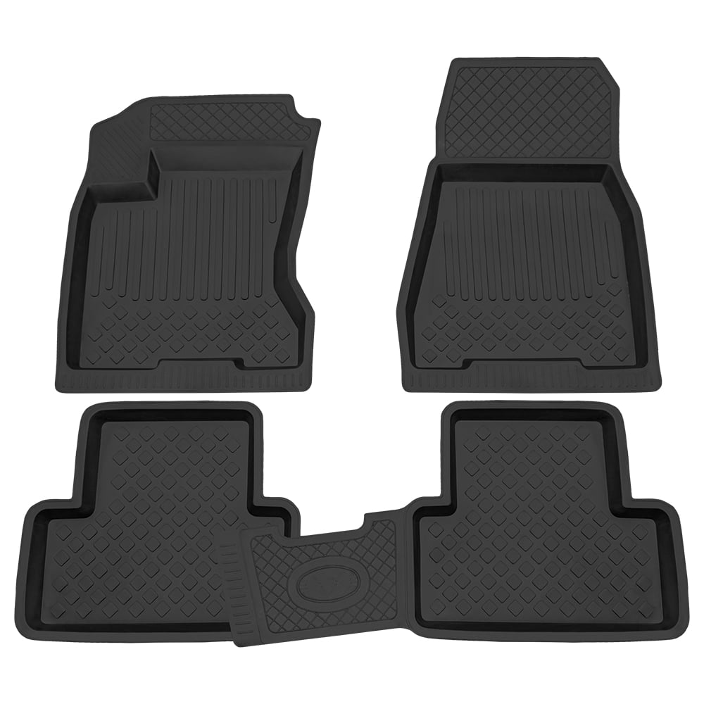 Салонный резиновый коврик REZKON для Nissan X-Trail 07-15 черный ...