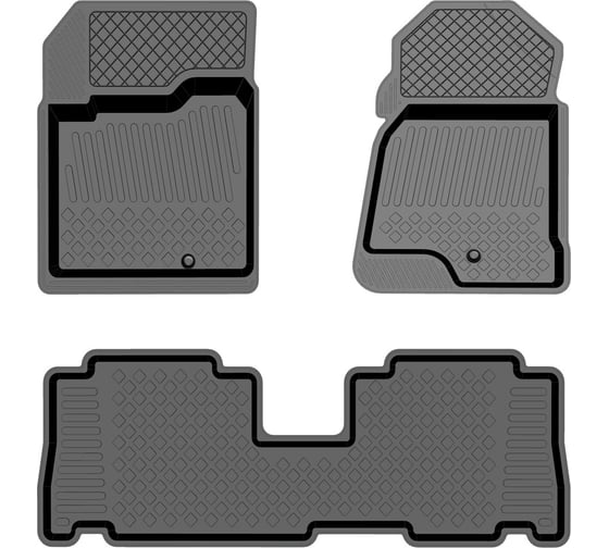 Салонный резиновый коврик REZKON для Opel Antara 06-15 черный 1026005100 1