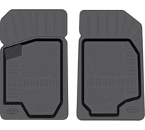 Салонный резиновый коврик REZKON для Opel Astra H 04-14 передний ряд сидений, черный 1526010200