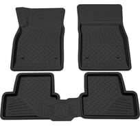 Салонный резиновый коврик REZKON для Opel Astra J 09-17 черный 1026010100