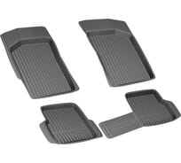 Салонный резиновый коврик REZKON для Peugeot 206 06-10 черный 1027005100