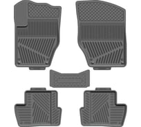 Салонный резиновый коврик REZKON для Peugeot 301 13-16 черный 1027015100