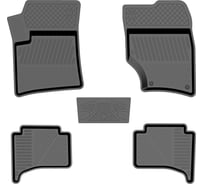 Салонный резиновый коврик REZKON для Porsche Cayenne 02-10 черный 1028005100