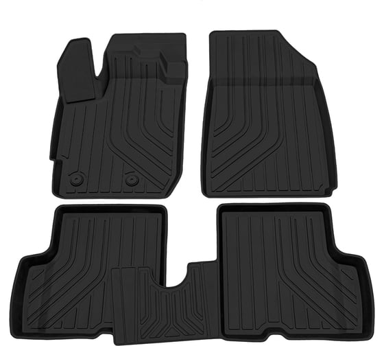 Салонный резиновый коврик REZKON для Renault Duster 21-Н.В. Ser.S черный 1029050400 1
