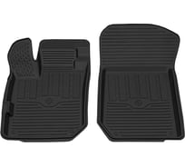 Салонный резиновый коврик REZKON для Renault Logan 18-Н.В. передний ряд сидений, черный 1529015300