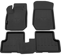 Салонный резиновый коврик REZKON для Renault Logan 18-Н.В. черный 1029015300