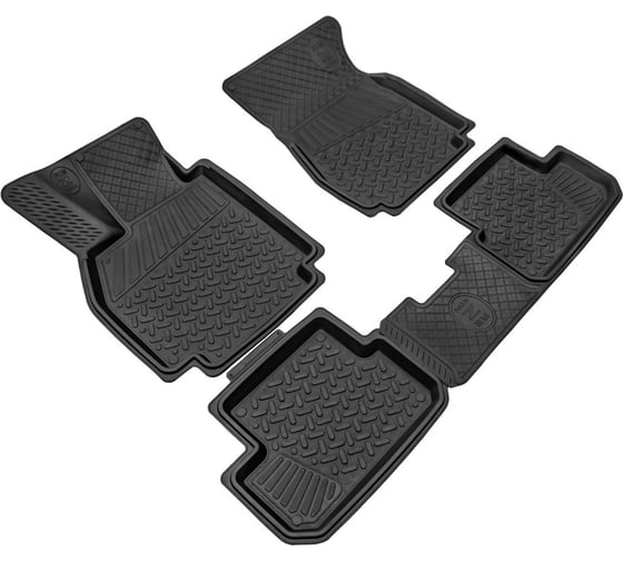 Салонный резиновый коврик REZKON для Renault Megane 02-16 черный 1029015300 1