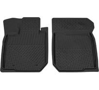 Салонный резиновый коврик REZKON для Renault Sandero 09-13 передний ряд сидений, черный 1529025100