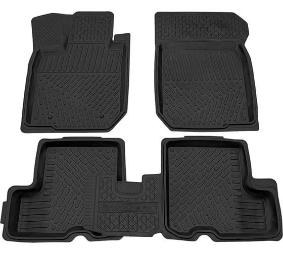 Салонный резиновый коврик REZKON для Renault Sandero 09-13 черный 1029025100 1