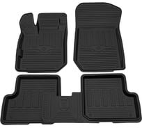 Салонный резиновый коврик REZKON для Renault Sandero 14-18 черный 1029025300