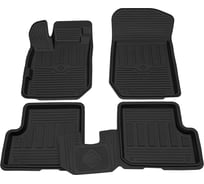 Салонный резиновый коврик REZKON для Renault Sandero 18-Н.В. черный 1029025400