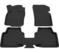 Салонный резиновый коврик REZKON черный для Skoda SuperB 16-Н.В. 1030015100
