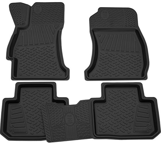 Салонный резиновый коврик REZKON черный для Subaru Forester 13-18 1032005200 1