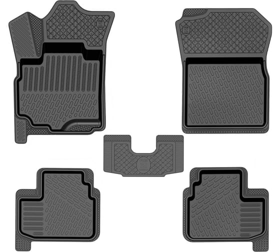 Салонный резиновый коврик REZKON черный для Suzuki SX4 06-14 1033015100
