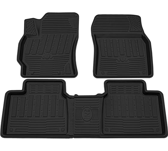 Салонный резиновый коврик REZKON черный для Toyota Corolla 13-19 1034015200 1