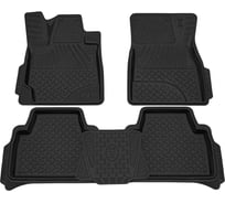 Салонный резиновый коврик REZKON черный для Toyota Land Cruiser 200 07-15 1034025100