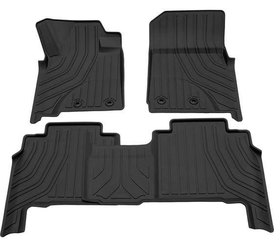 Салонный резиновый коврик REZKON черный для Toyota Land Cruiser 200 15-21 Ser.S 1034025300 1