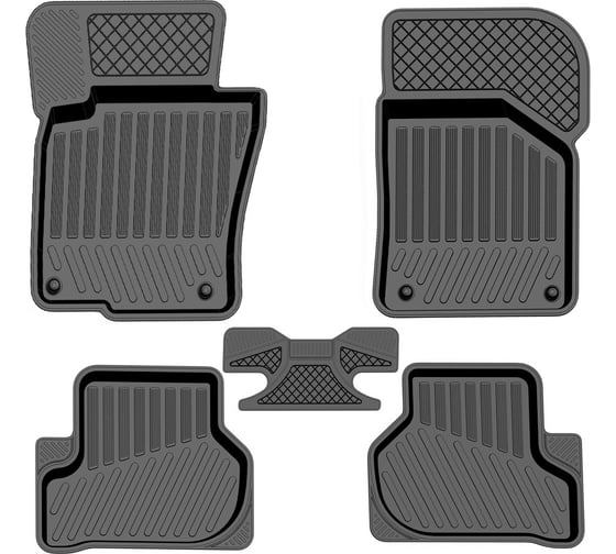 Салонный резиновый коврик REZKON черный для Volkswagen Jetta 05-11 1035005300 1