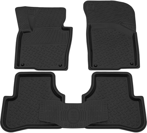 Салонный резиновый коврик REZKON черный для Volkswagen Passat СС 08-17 1035015250 1
