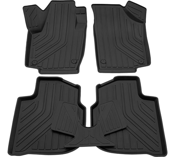 Салонный резиновый коврик REZKON черный для Volkswagen Polo 20-Н.В. Ser.S 1035020250 1