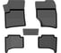 Салонный резиновый коврик REZKON черный для Volkswagen Touareg 02-10 1035030100 1