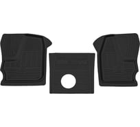 Салонный резиновый коврик REZKON черный для Газель Next 13-16 передний ряд сидений 1040005400