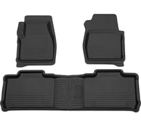 Салонный резиновый коврик REZKON черный для УАЗ Патриот 15-Н.В. Comfort 1041010300