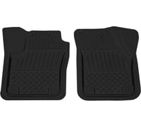 Салонный резиновый универсальный коврик REZKON черный для KonturLine передний ряд сидений 1538010100