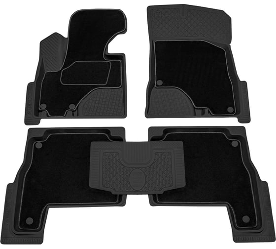 Салонный резиновый коврик REZKON Transformer черный для Hyundai Santa Fe II 06-13 3020045300 1