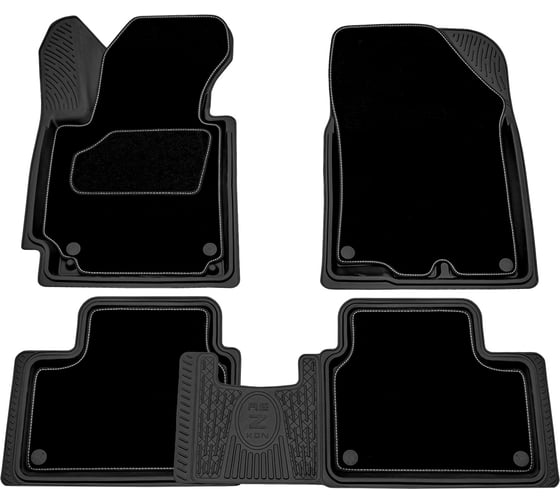 Салонный резиновый коврик REZKON Transformer черный для Kia Ceed 12-18 3021005200 1