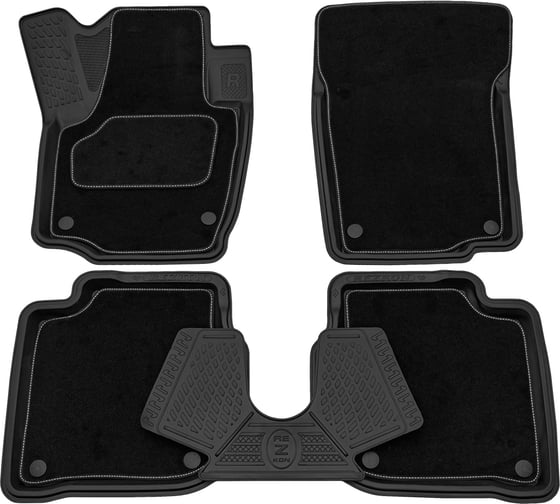 Салонный резиновый коврик REZKON Transformer черный для Skoda Rapid 14-Н.В. 3030020100 1