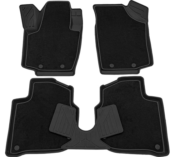 Салонный резиновый коврик REZKON Transformer черный для Skoda Rapid 14-Н.В. Ser.S 3030020150 1