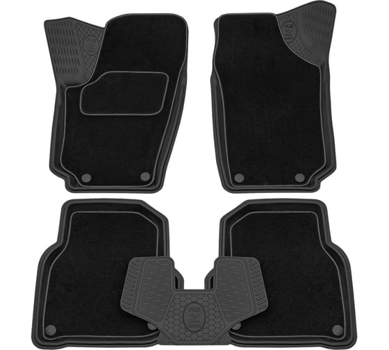 Салонный резиновый коврик REZKON Transformer черный для Volkswagen Polo 09-20 3035020100 1