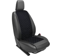 Универсальная накидка REZKON узкая, алькантара, черный, синий ромб, передний ряд сидений 8103201130