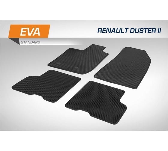 Коврики салона AutoFlex EVA, Standard, для Renault Duster II 2WD/4WD 2021-, цвет черный 6470103