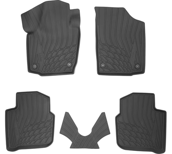 Салонные коврики UNIDEC для Volkswagen Polo VI лифтбек 3D 2020 NPA11-C81-650-4 1