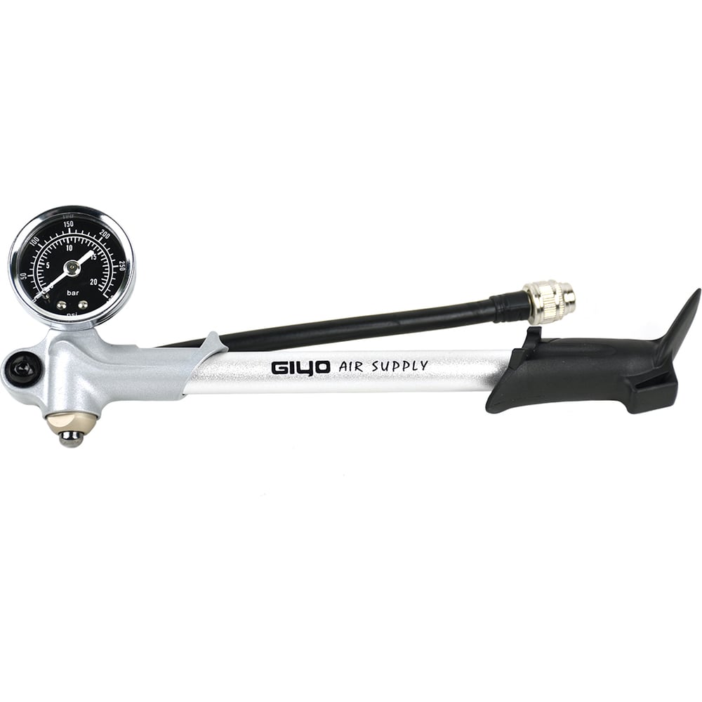 Насос GIYO GS-02 алюминий, высокого давления, манометр, для ...