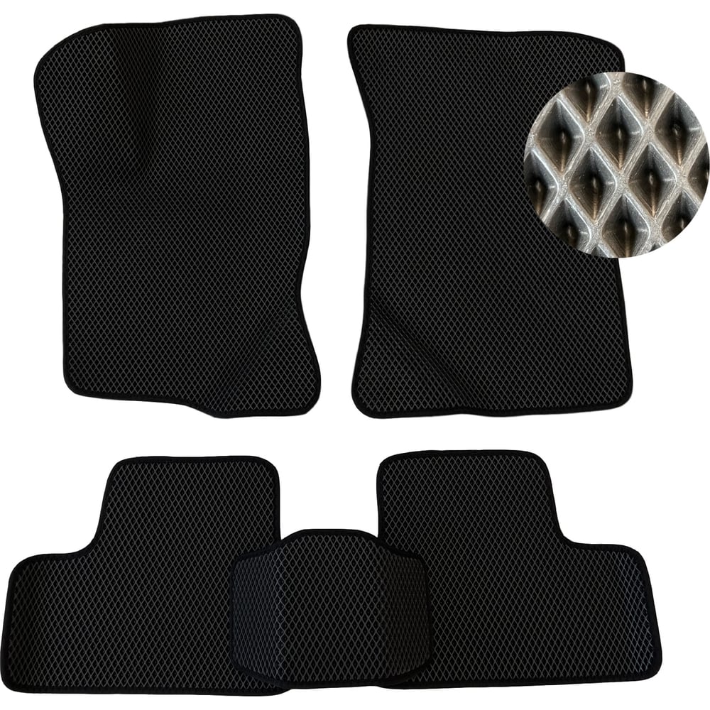 Автоковрики ЕВА VW POLO Sedan 5 2009-2020 черный 2042159256899 ...