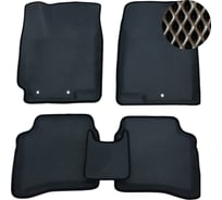 Автоковрики 3D ЕВА NISSAN PRIMERA P12 2001-2008 черный 2043311145112