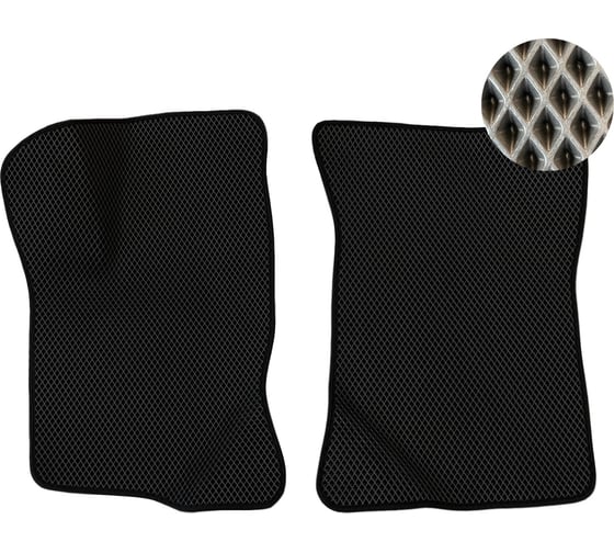 Передние коврики ЕВА LADA Vesta АКПП 2015-н.в. черный 2043311150772 1