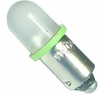 Автолампа Megapower T4W BA9s LED MAT GREEN 100лм 24V M-30402G-24