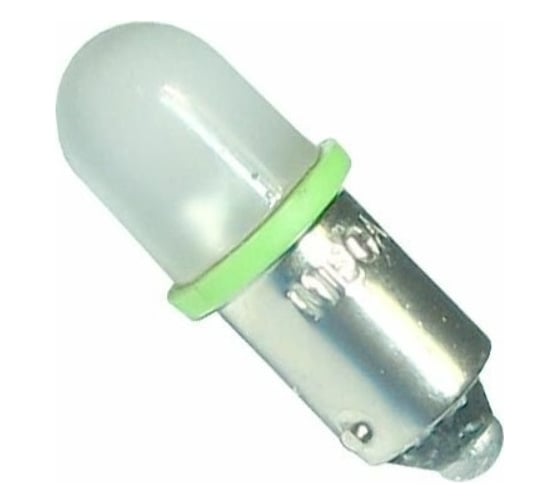 Автолампа Megapower T4W BA9s LED MAT GREEN 100лм 24V M-30402G-24