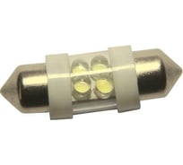 Автолампа Megapower C10W SV8,5 4 LED WHITE 6000K 31мм 80лм 12V M-85151W
