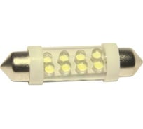 Автолампа Megapower C10W SV8,5 8 LED WHITE 6000K 41мм 160лм 12V M-85155W