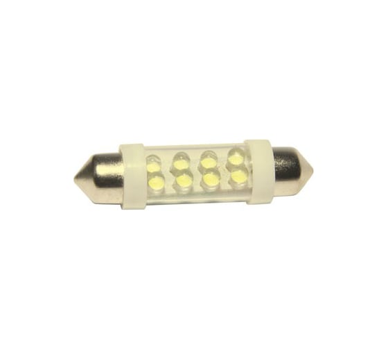 Автолампа Megapower C10W SV8,5 8 LED WHITE 6000K 41мм 160лм 12V M-85155W