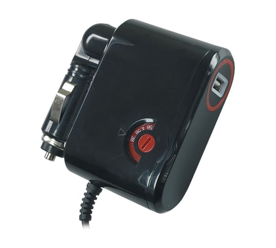 Автомобильный адаптер/блок питания Robiton K3000S 3000мА с насадками Micro- и Mini-USB 10600